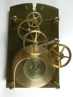 Pr&auml;zisionspendeluhr Lenzkirch R&auml;derwerk