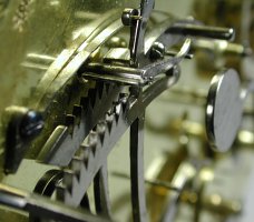 Offiziersuhr R&uuml;ckplatine doppelter Rechen