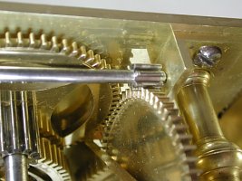 Musikuhr Kinzing Detailansicht R�derwerk