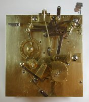 Komodenuhr Pilgrim / Caub (Kaub) R�ckplatine